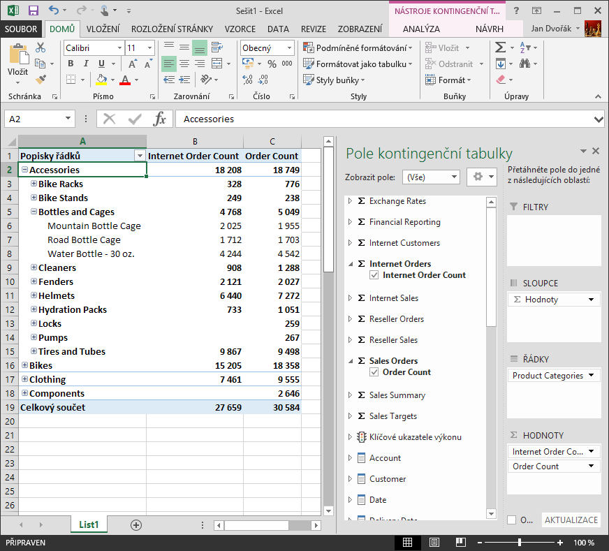 Excel-Connection-To-SSAS-Cube-Pivot-Table-Select