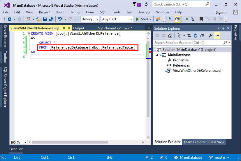 VS2016-SQL-Server-Project-Solve-Database-Reference-1a